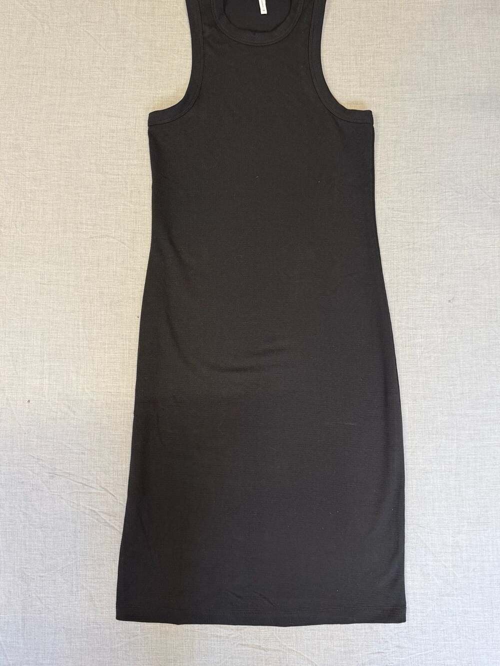 7Diamonds Women's Ribtank Midi Dress in Black - Picture 2 of 5